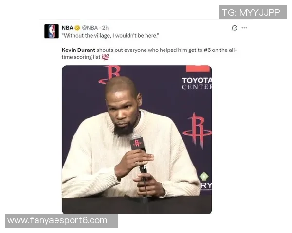 KD谈31000分目标：我相信自己能与伟大球员并肩竞争